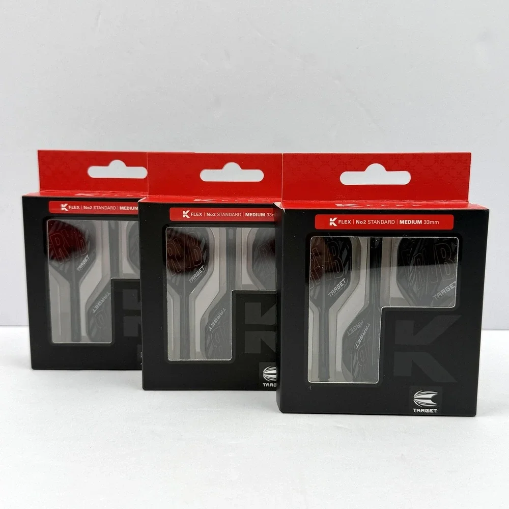 Target K-Flex Dart Flights No2 Standard Medium 33mm RVB 3 Pack Raymond Van Bveld